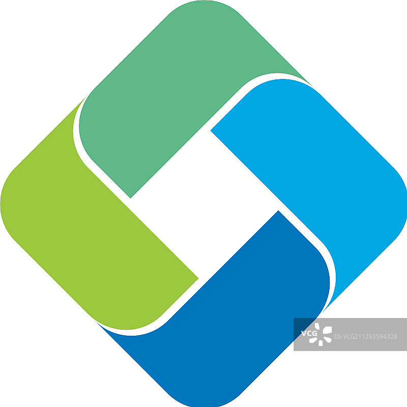 抽象菱形方格编织Logo模板图片素材