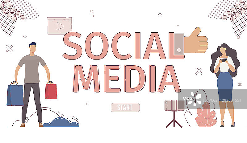 社交媒体网页促销活动图片素材