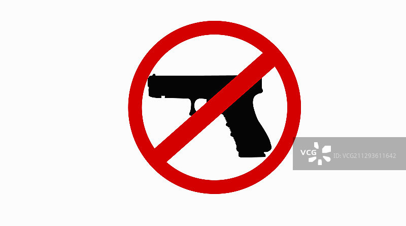 禁止枪支标志图片素材