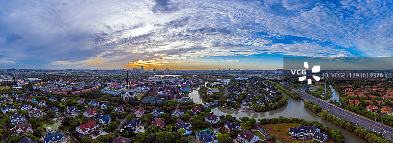 上海松江 泰晤士小镇 ThamesTown in SH图片素材