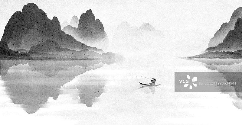 水墨山水图片素材