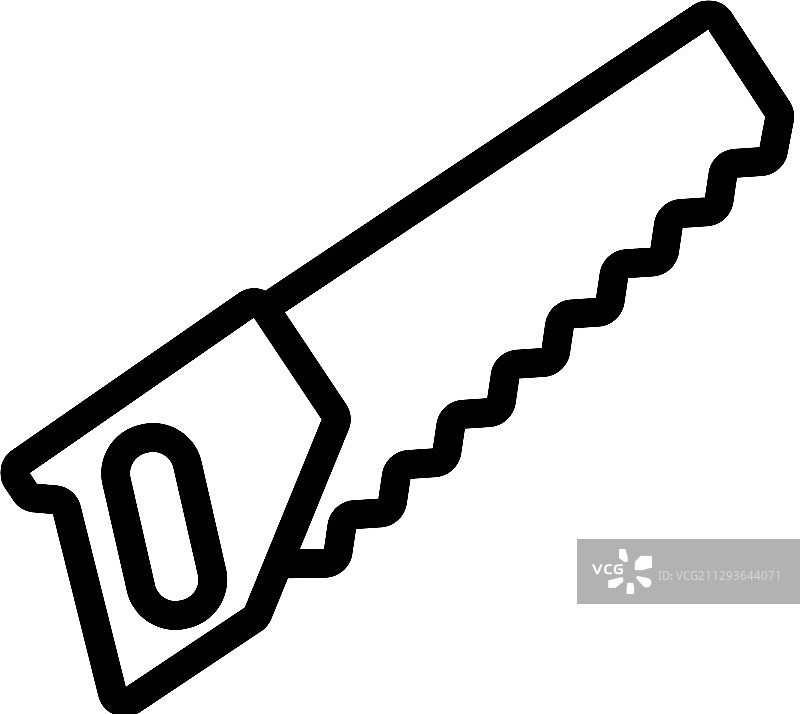 塑料切割锯轮廓图标图片素材