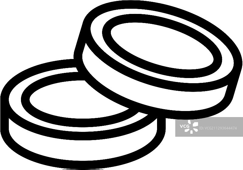 两个跳棋游戏图标轮廓图片素材