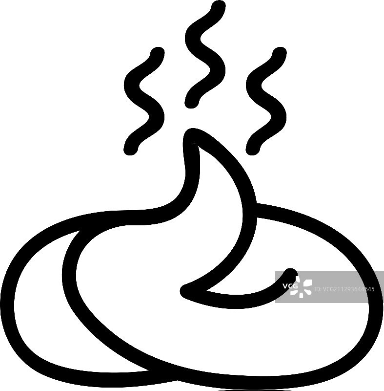 恶臭粪便图标轮廓图片素材