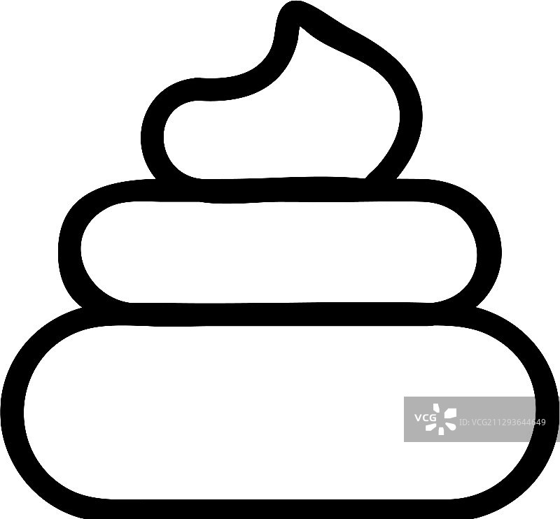 粪便图标轮廓图片素材