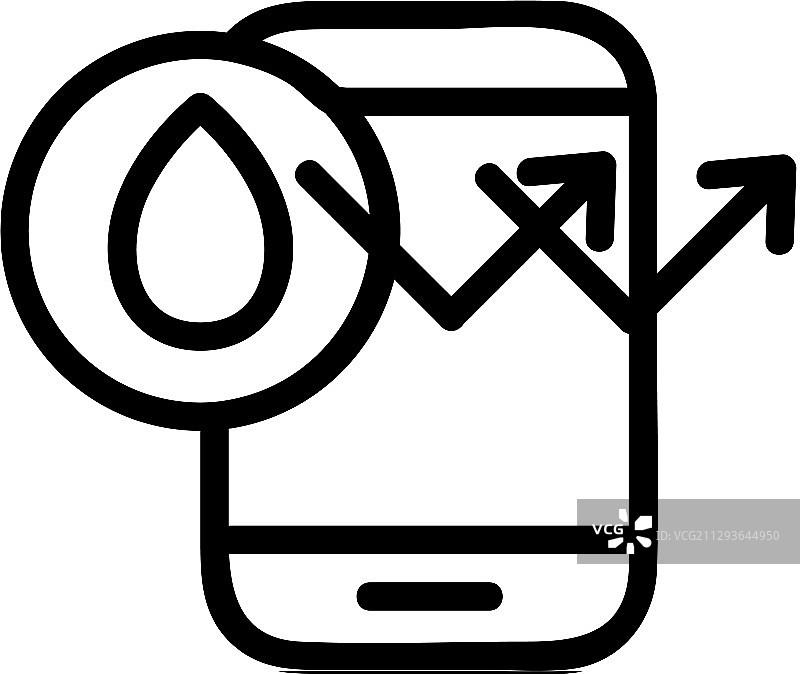 手机防水图标轮廓图片素材