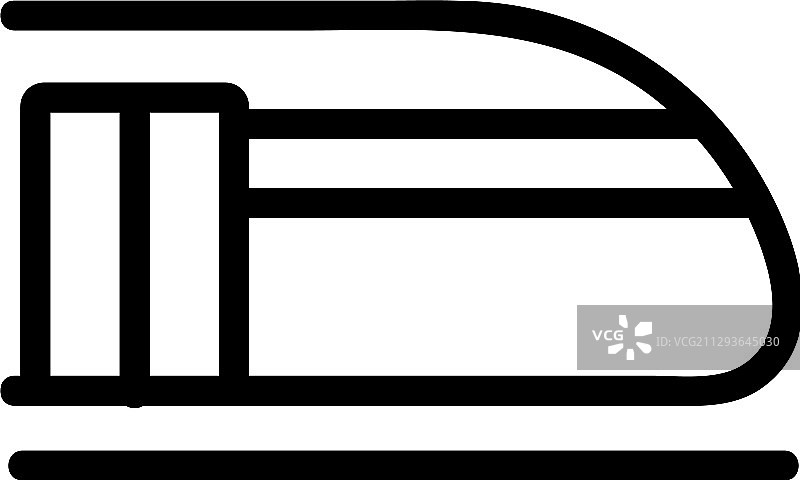 地铁高速列车图标轮廓图片素材