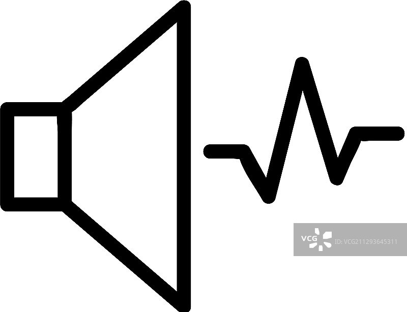 声波图标轮廓图片素材