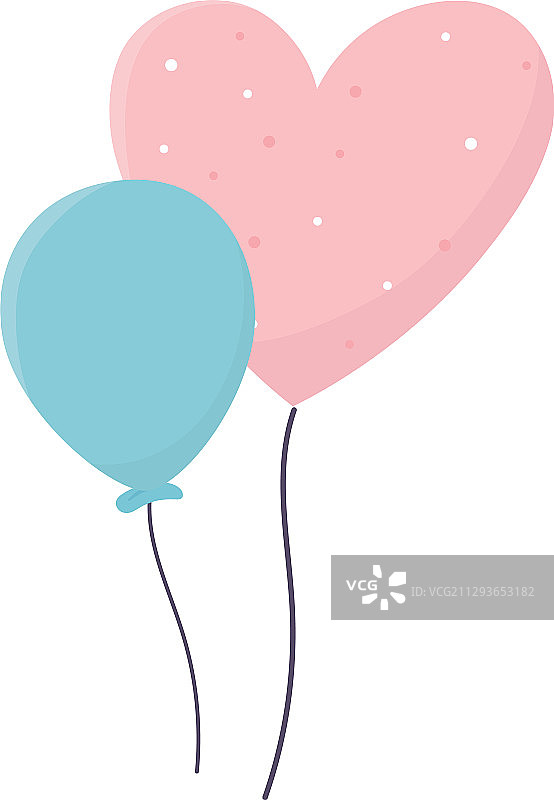 生日快乐气球束装饰图片素材