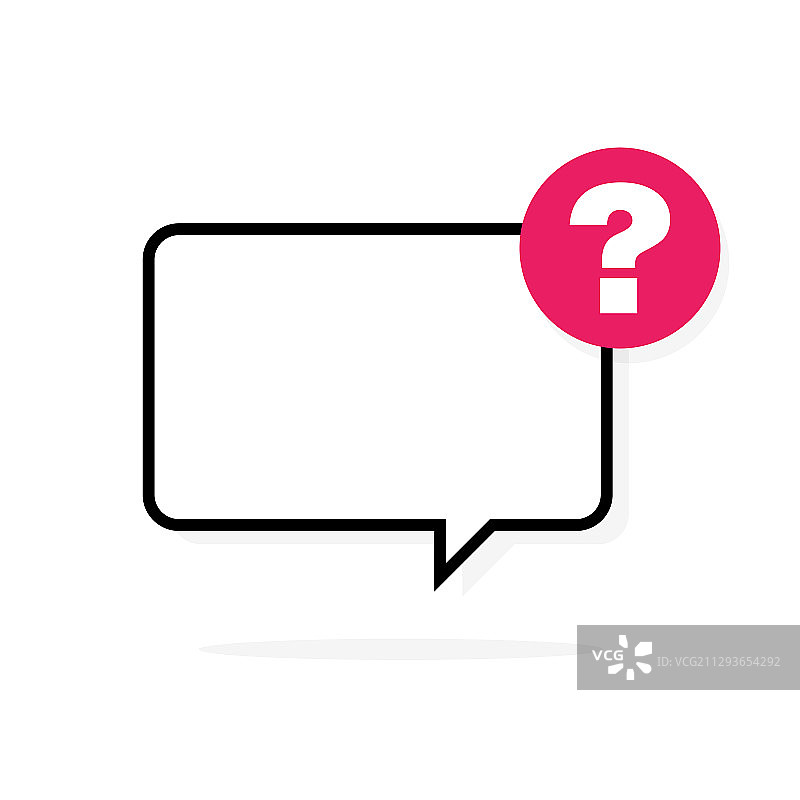问题符号聊天形状语音气泡图片素材