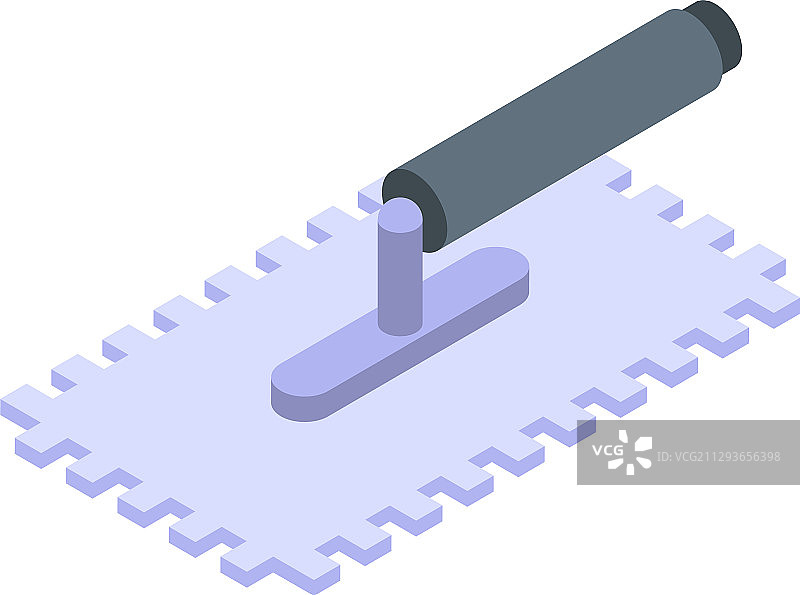 瓷砖泥刀图标2.5D风格图片素材