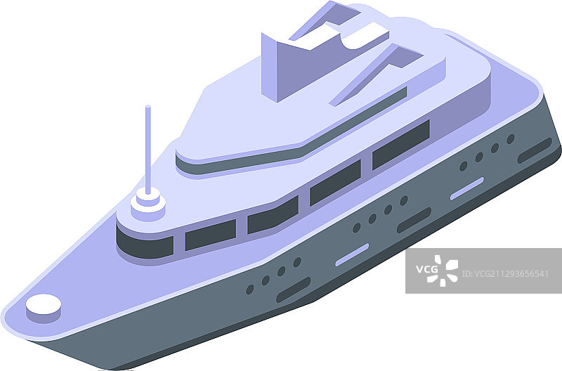 游艇船只2.5D风格图片素材