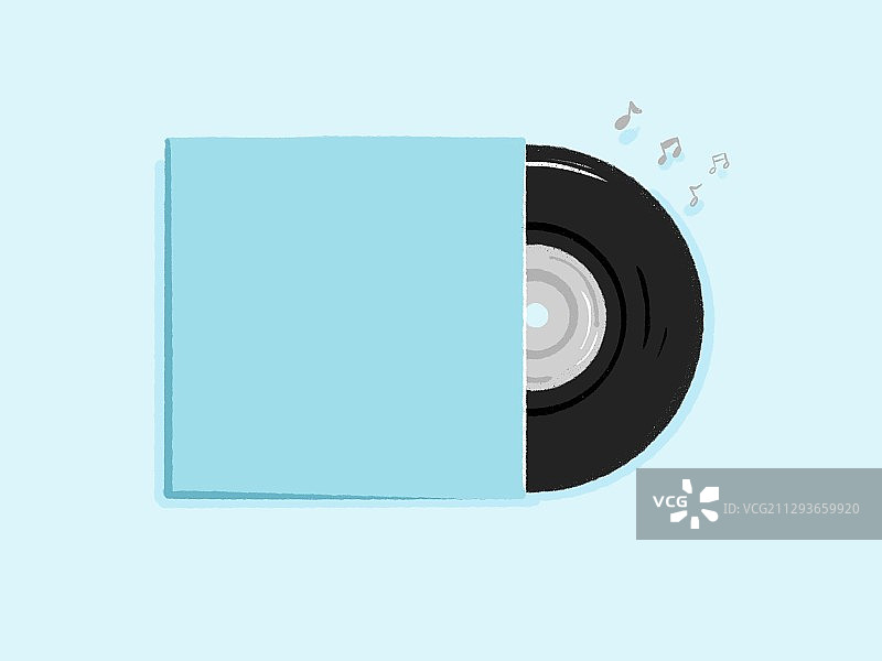 空白音乐CD唱片封面设计图片素材