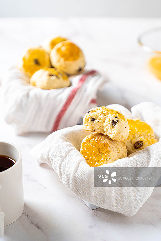 英式提子司康图片素材