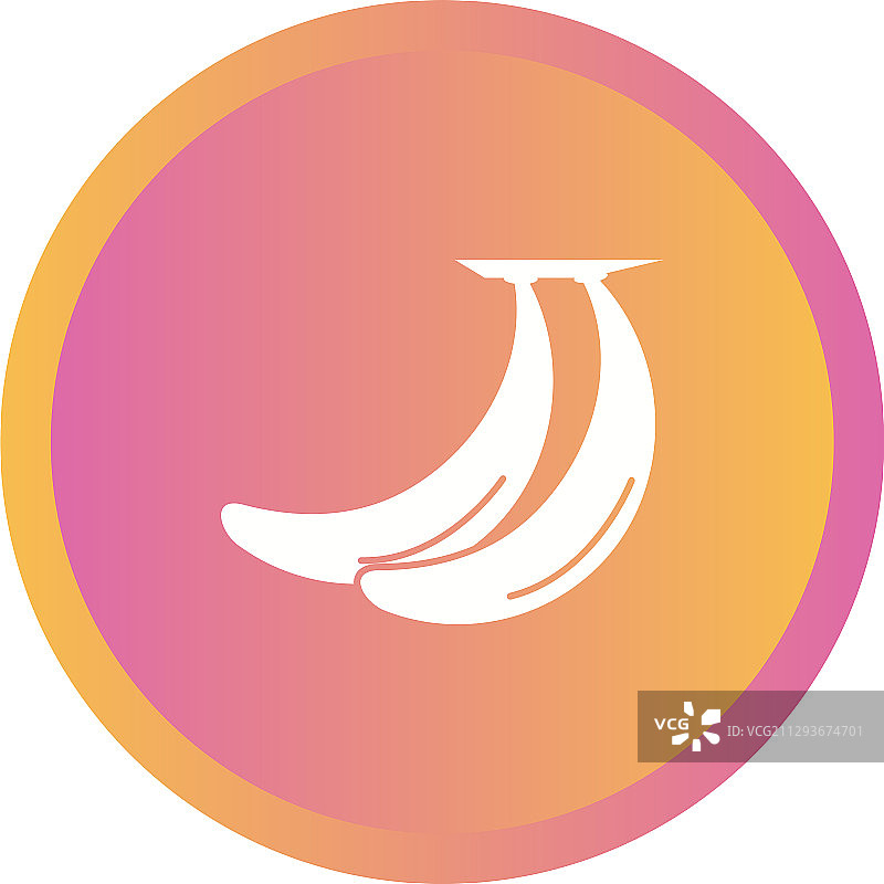 独特的香蕉标志符号图片素材