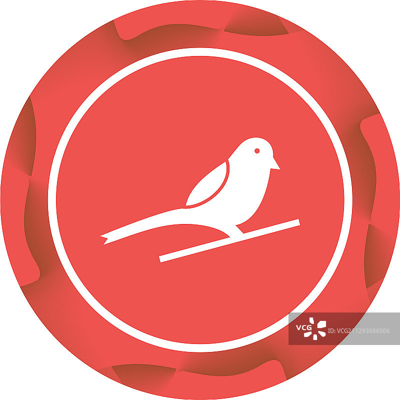 独特的麻雀字形图标图片素材