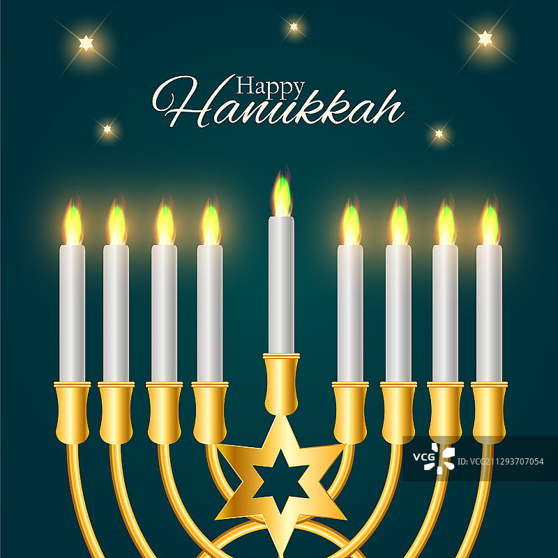 犹太节日光明节快乐背景图片素材