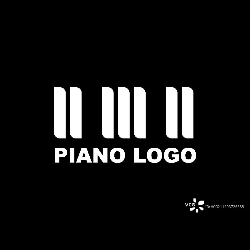 乐器钢琴logo设计模板图片素材