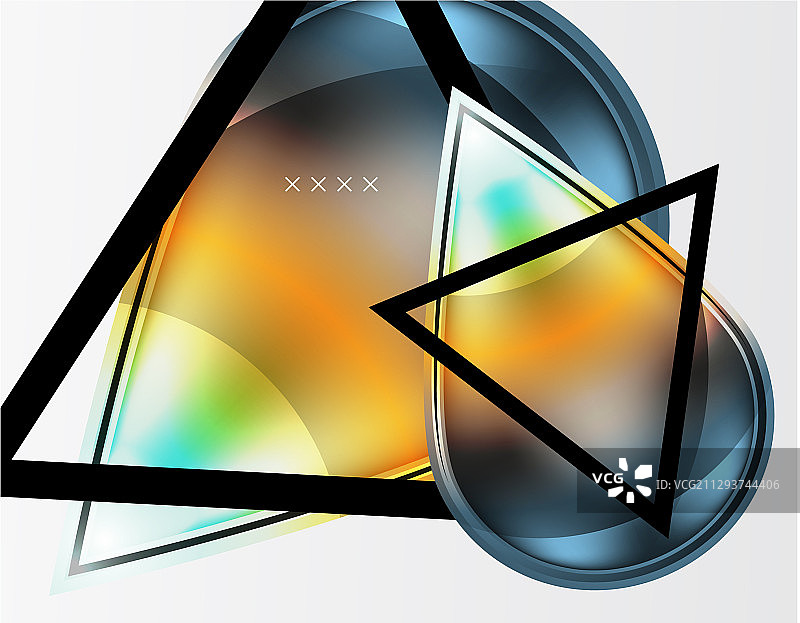 抽象背景-光泽玻璃气泡图片素材