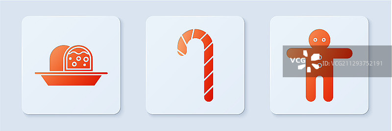 圣诞节糖果手杖条纹杏仁蛋白软糖素材图片素材