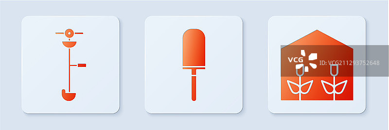 花园泥刀、铲子或草和杂草图片素材