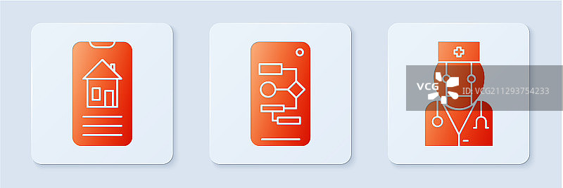 智能家居算法和机器人医生图片素材