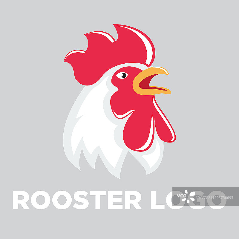 现代公鸡标志设计图片素材