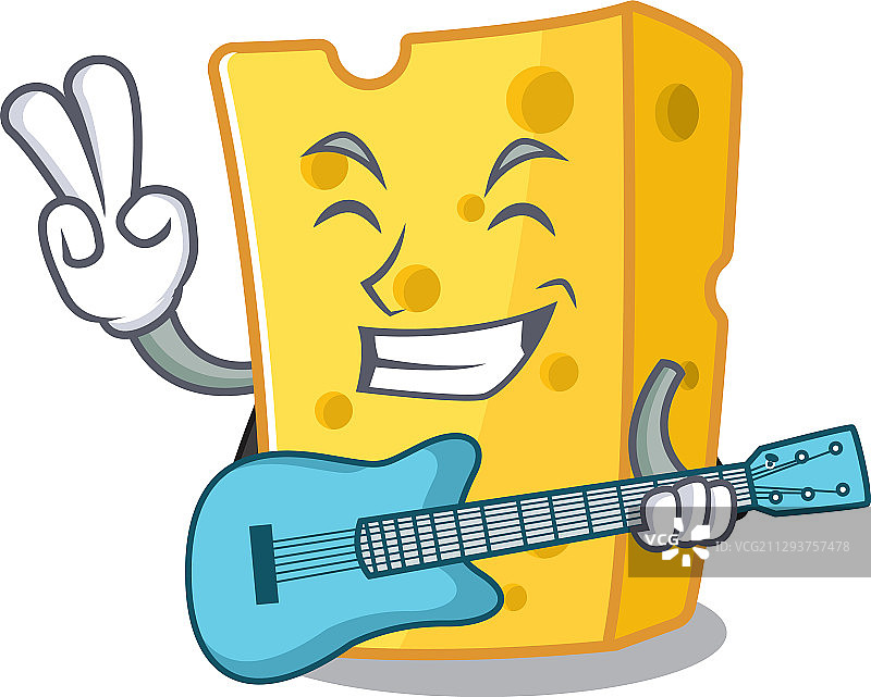 埃蒙塔尔奶酪吉祥物表演图片素材