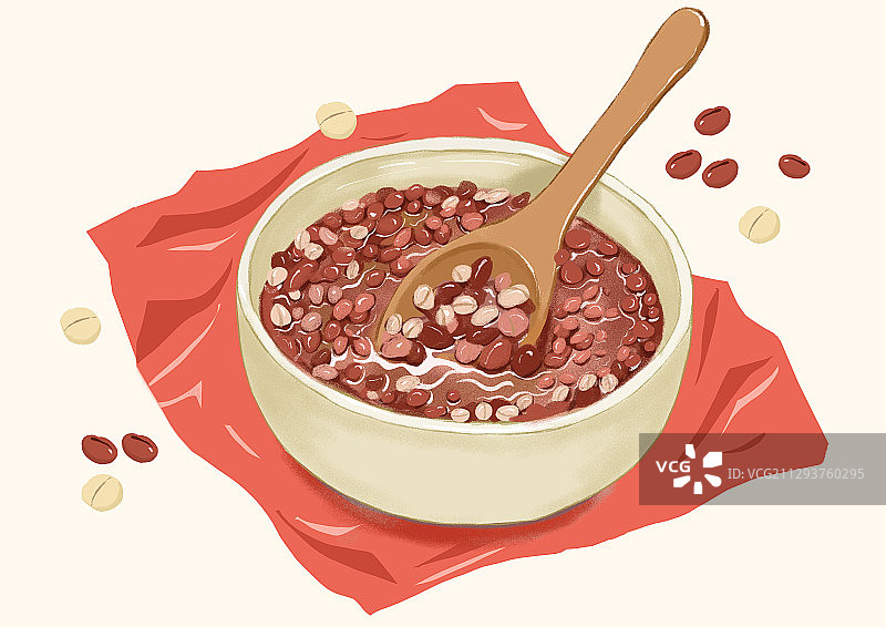 红豆薏米粥图片素材