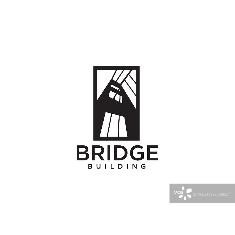 简约桥梁图标logo设计模板图片素材