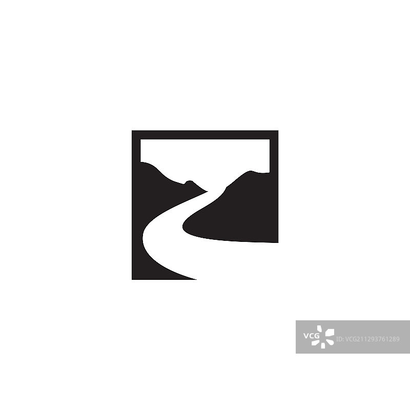 河流标志设计模板图片素材