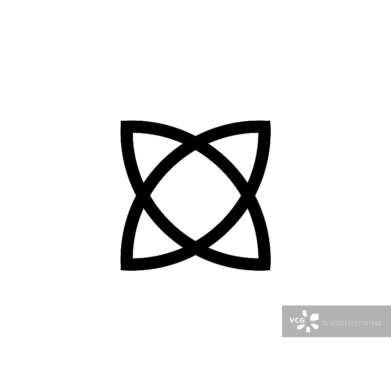 字母X首字母标志设计模板图片素材