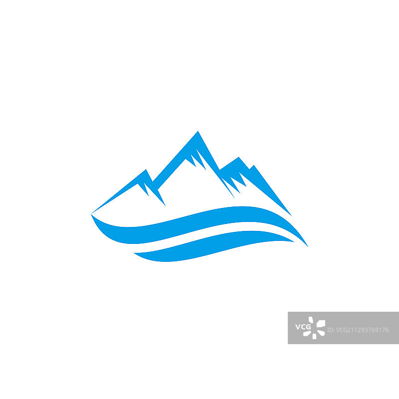冰山Logo设计模板图片素材