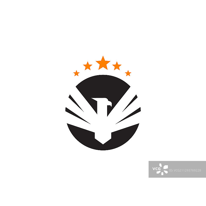 老鹰图标logo设计模板图片素材
