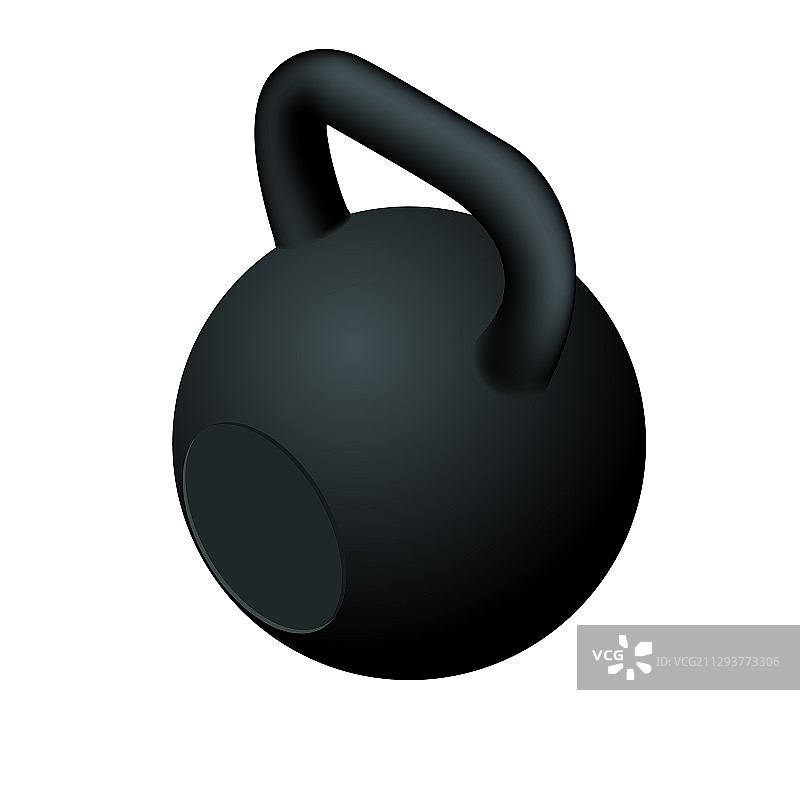 2.5D黑色哑铃白色背景图标图片素材