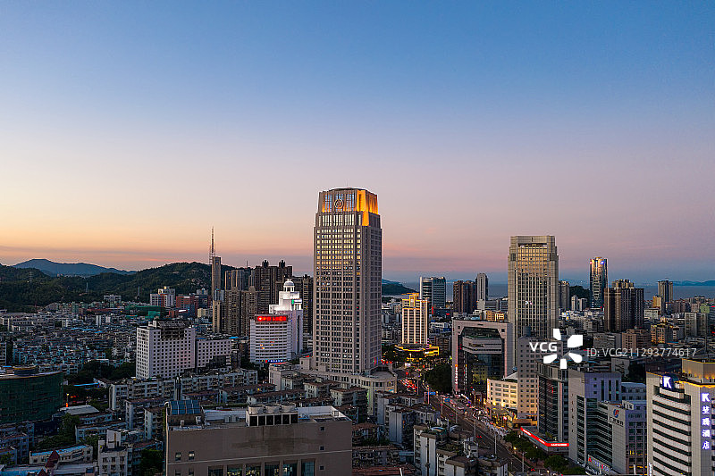 广东省珠海吉大WFC中心城市风光图片素材