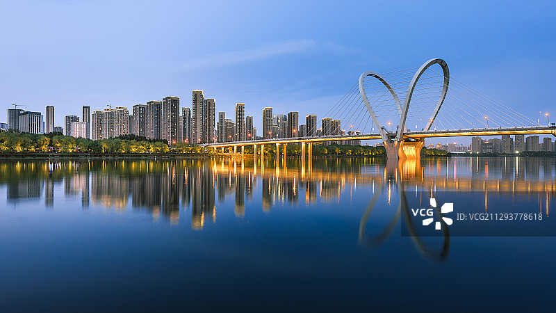 沈阳浑河北岸图片素材