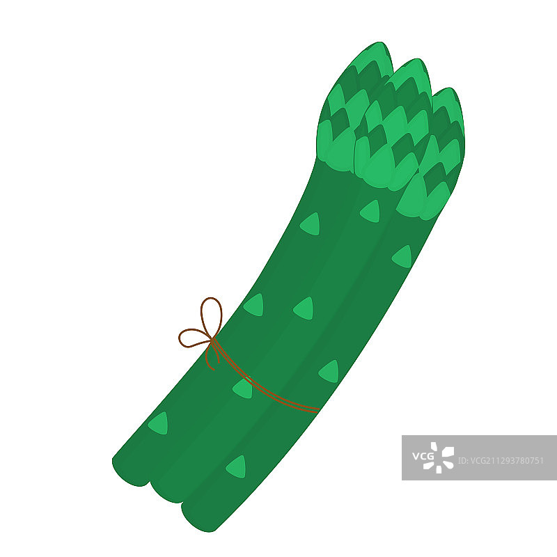 白色背景上的芦笋图片素材