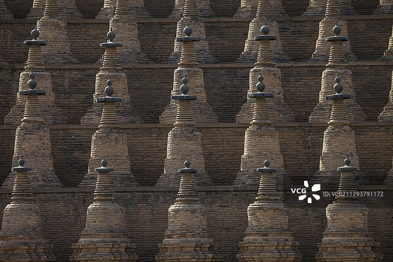 青铜峡市一百零八塔图片素材