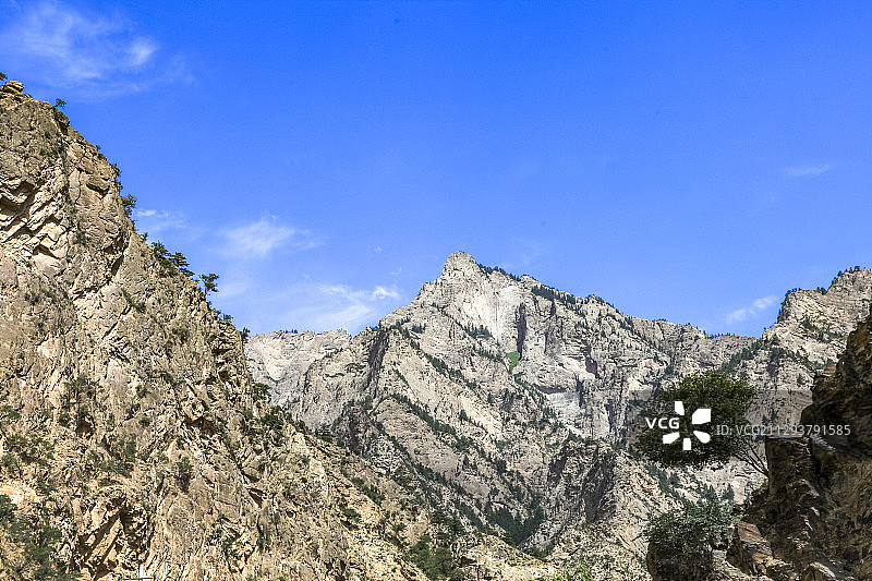 贺兰山  拜寺口双塔图片素材