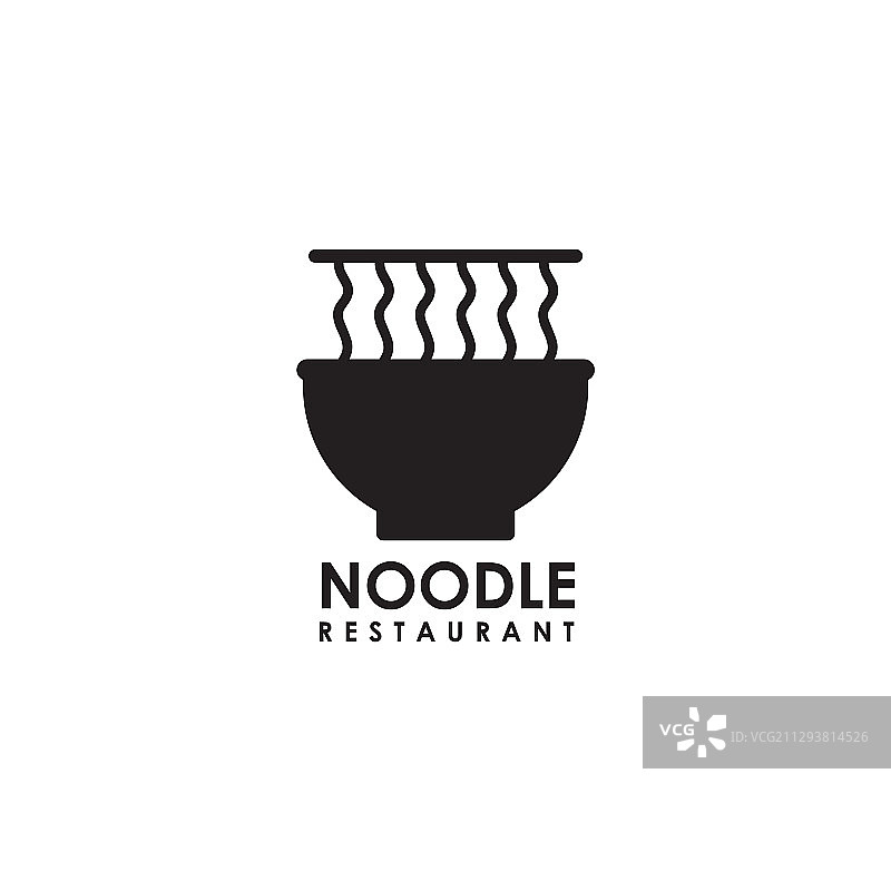 带碗图标的面馆图片素材