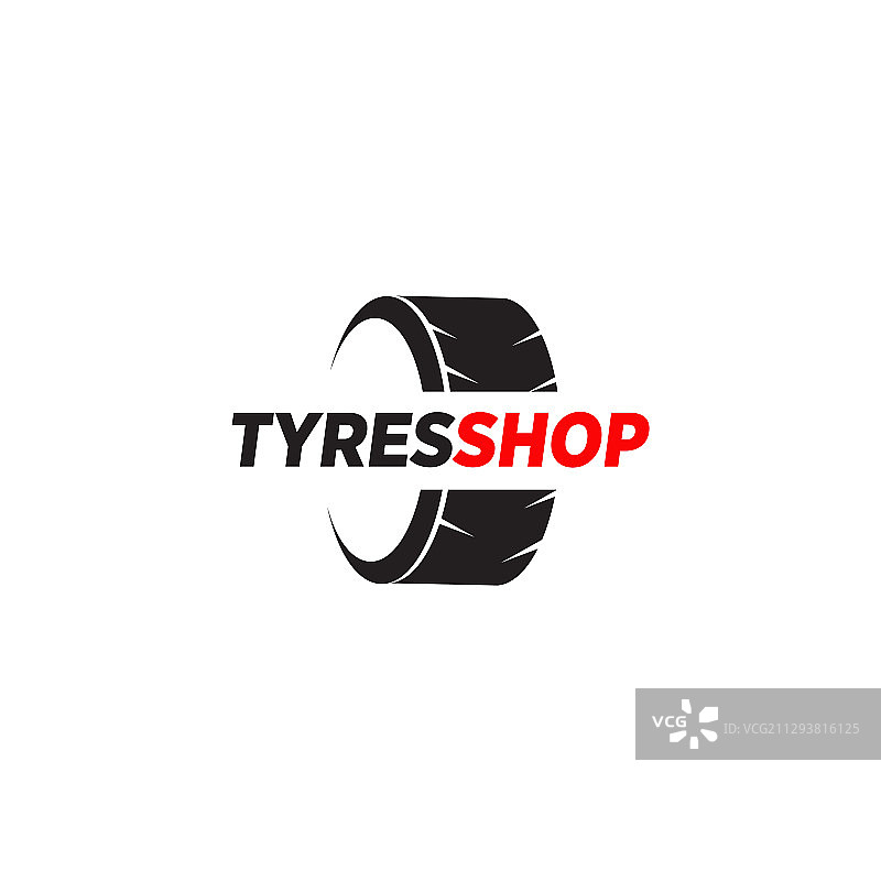 轮胎店Logo设计模板图片素材