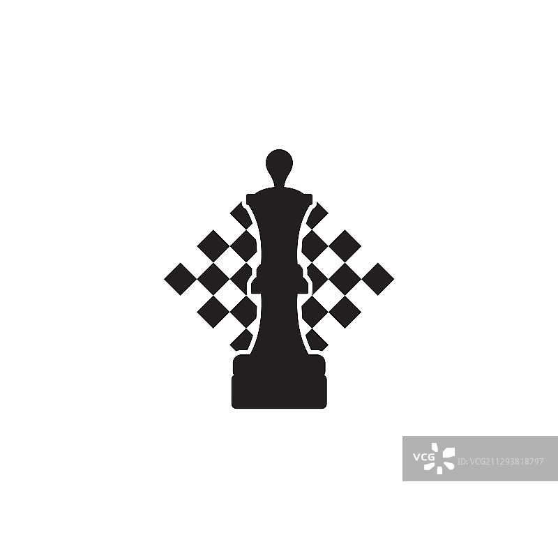 国际象棋运动Logo设计图标模板图片素材