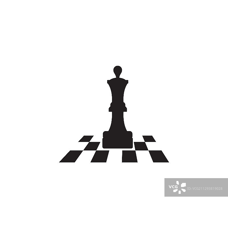 国际象棋运动Logo设计图标模板图片素材
