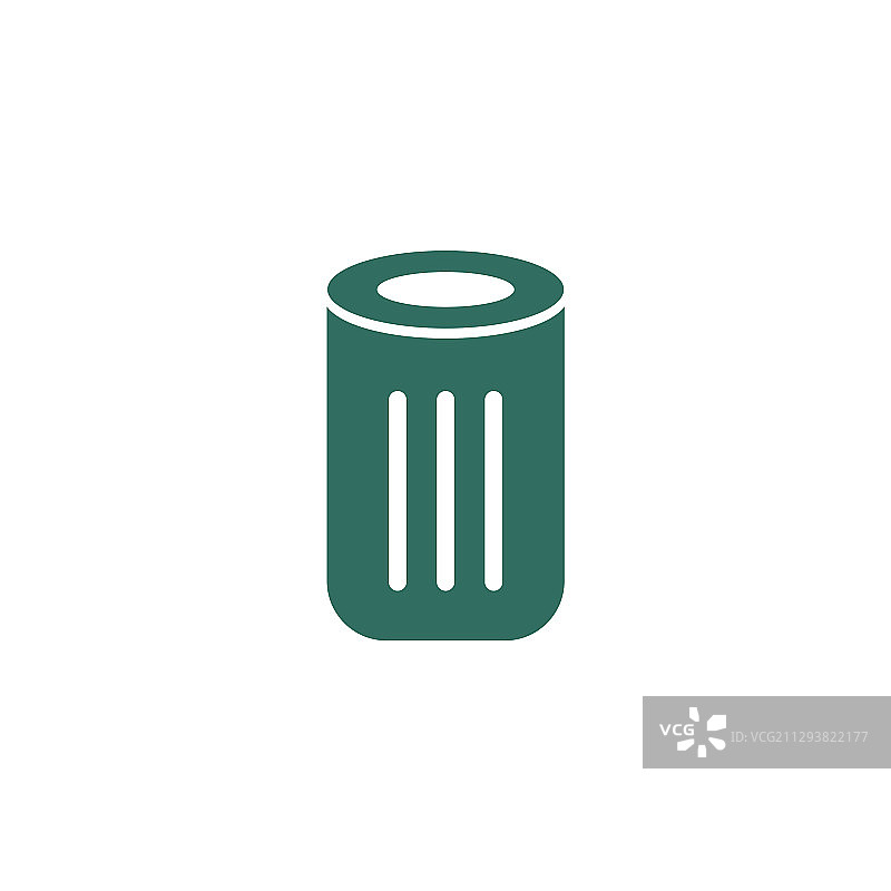 垃圾桶图标logo设计模板图片素材