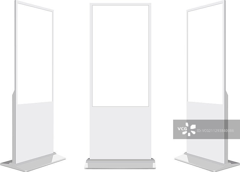 空白数字标牌展示套装图片素材