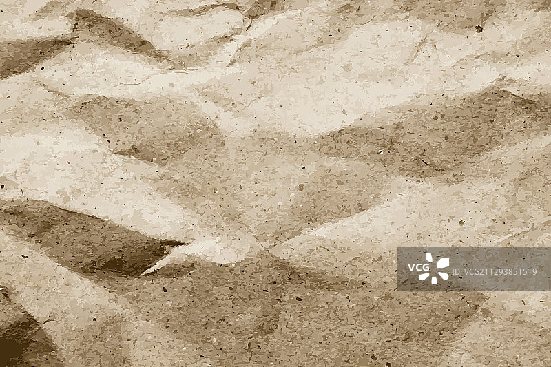 有褶皱的棕色牛皮纸纹理背景图片素材