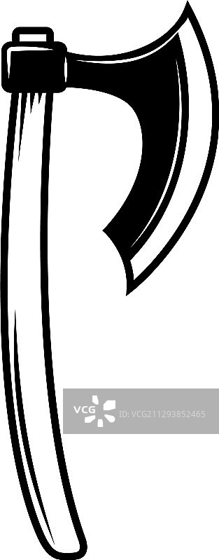 雕刻风格的伐木斧图片素材