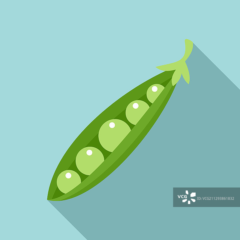 扁平风格农场豌豆图标图片素材