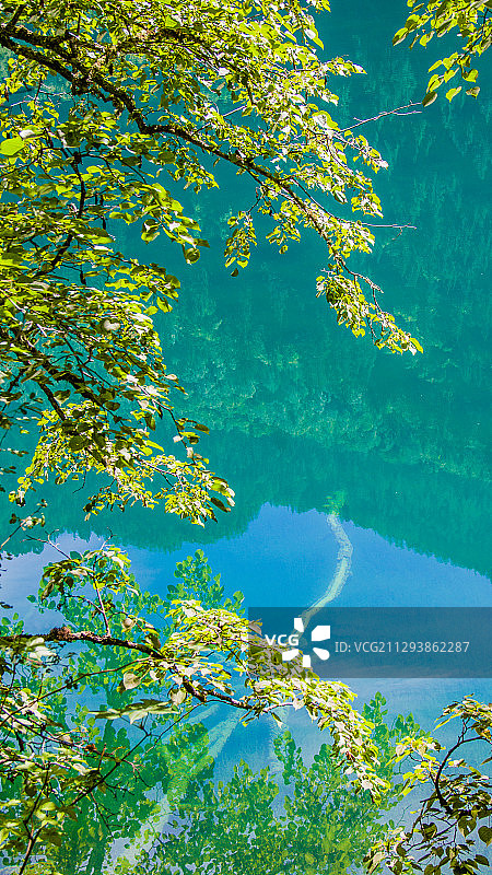 九寨沟五花海图片素材